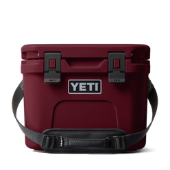 YETI Roadie 15 cooler in color Wild Vine Red.