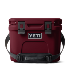 YETI Roadie 15 cooler in color Wild Vine Red.