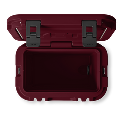 YETI Roadie 15 cooler in color Wild Vine Red.