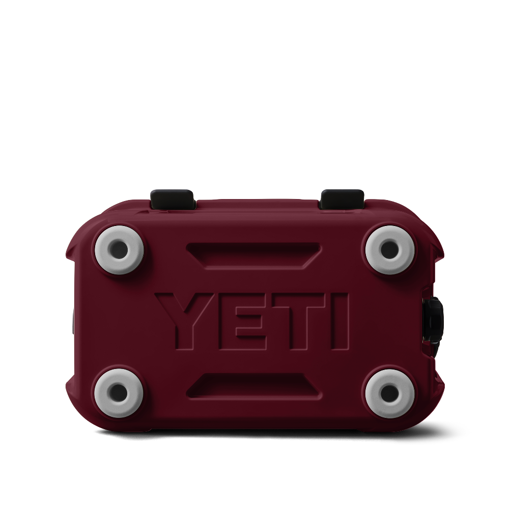 YETI Roadie 15 cooler in color Wild Vine Red.