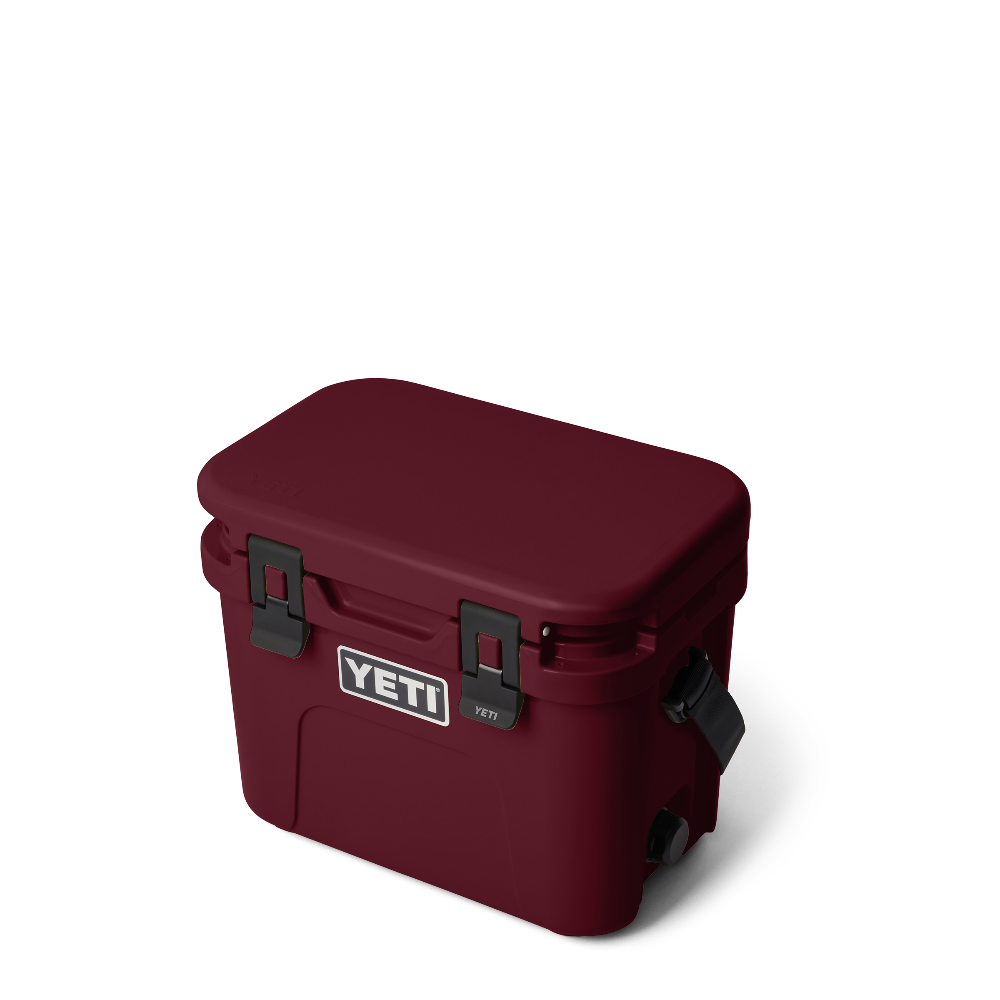 YETI Roadie 15 cooler in color Wild Vine Red.