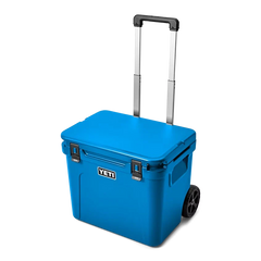 YETI Roadie 60 Hard Wheeled Cooler in Big Wave Blue.
