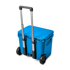 YETI Roadie 60 Hard Wheeled Cooler in Big Wave Blue.