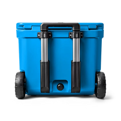 YETI Roadie 60 Hard Wheeled Cooler in Big Wave Blue.