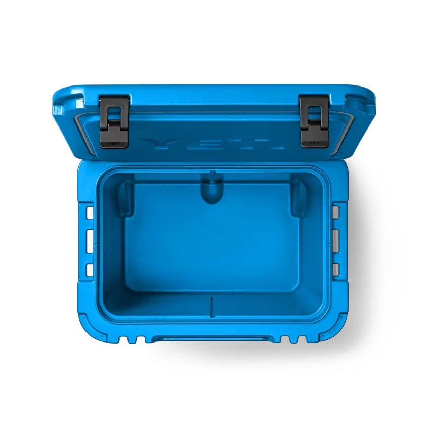 YETI Roadie 60 Hard Wheeled Cooler in Big Wave Blue.