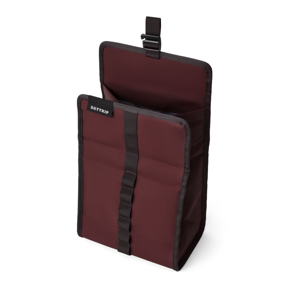 YETI Daytrip Lunch Bag in the color Wild Vine Red.