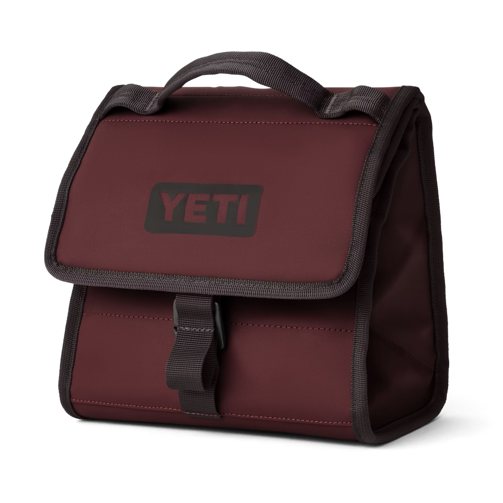 YETI Daytrip Lunch Bag in the color Wild Vine Red.