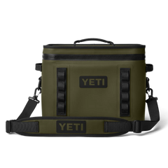 YETI Hopper Flip 18 Soft Cooler in Olive.