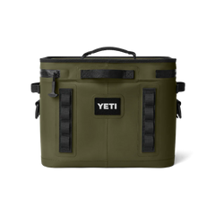 YETI Hopper Flip 18 Soft Cooler in Olive.