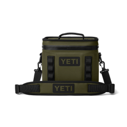 YETI Hopper Flip 8 Soft Cooler in Olive.