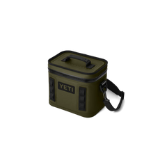 YETI Hopper Flip 8 Soft Cooler in Olive.