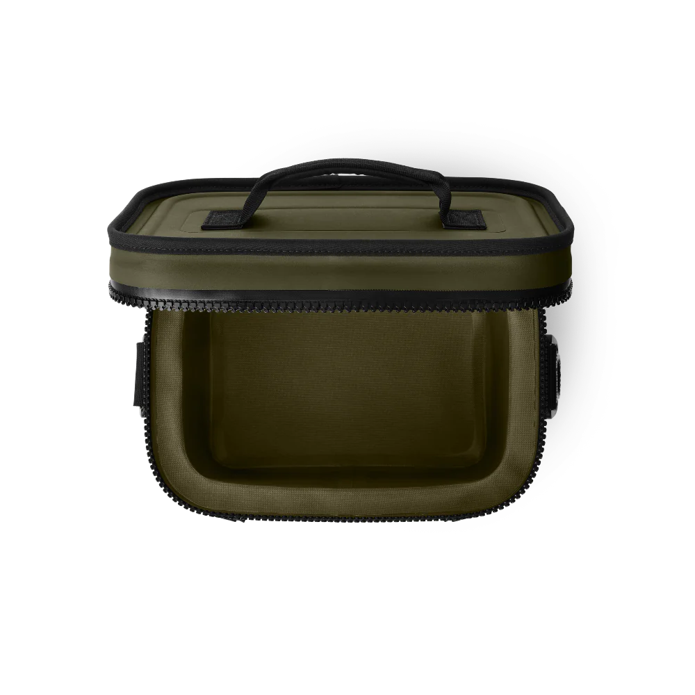 YETI Hopper Flip 8 Soft Cooler in Olive.