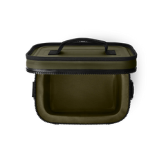 YETI Hopper Flip 8 Soft Cooler in Olive.