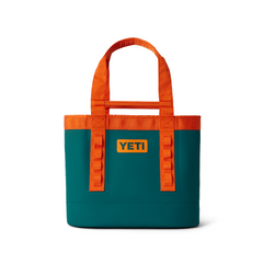 YETI YETI Camino Carryall 35 2.0 Tote Bag in teal and orange. From YETI crossover collection.