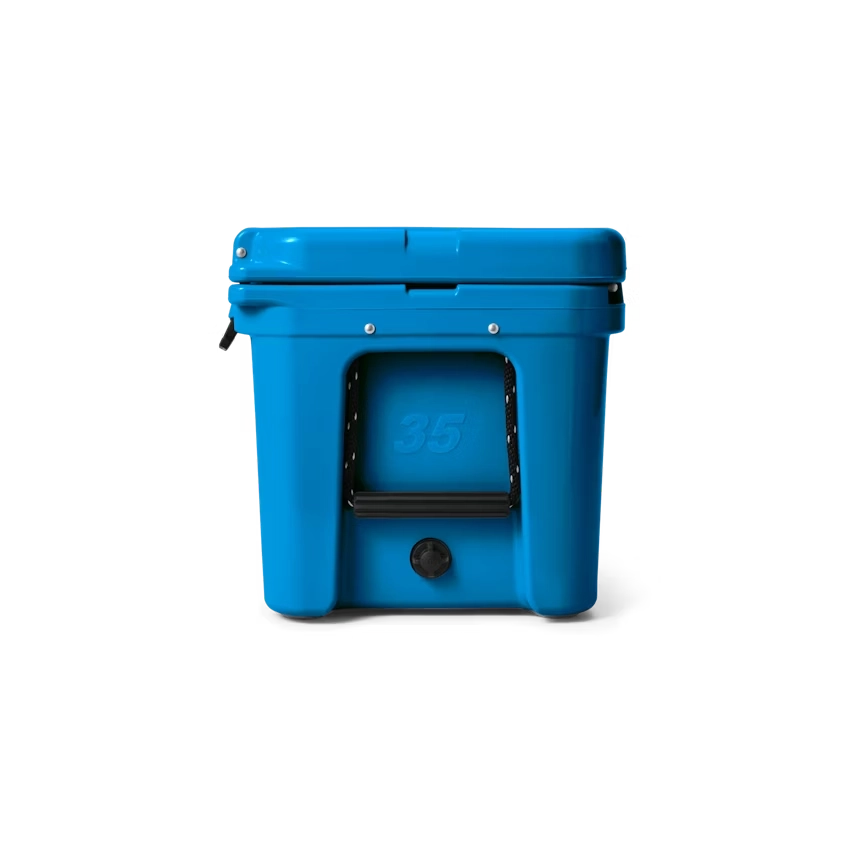 YETI Tundra 35 Hard Cooler in Big Wave Blue.