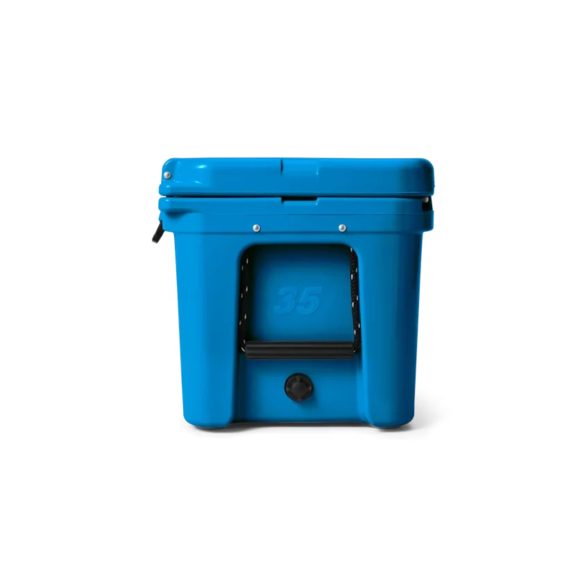 YETI Tundra 35 Hard Cooler in Big Wave Blue.