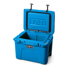 YETI Tundra 35 Hard Cooler in Big Wave Blue.