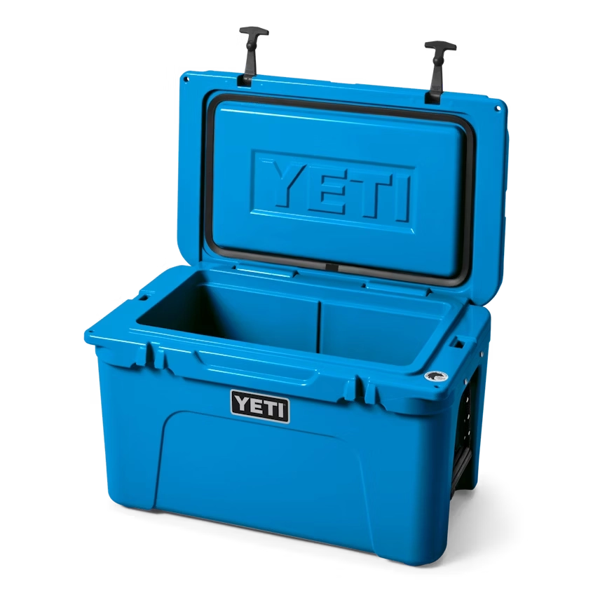 YETI Tundra 45 Hard Cooler in Big Wave Blue.