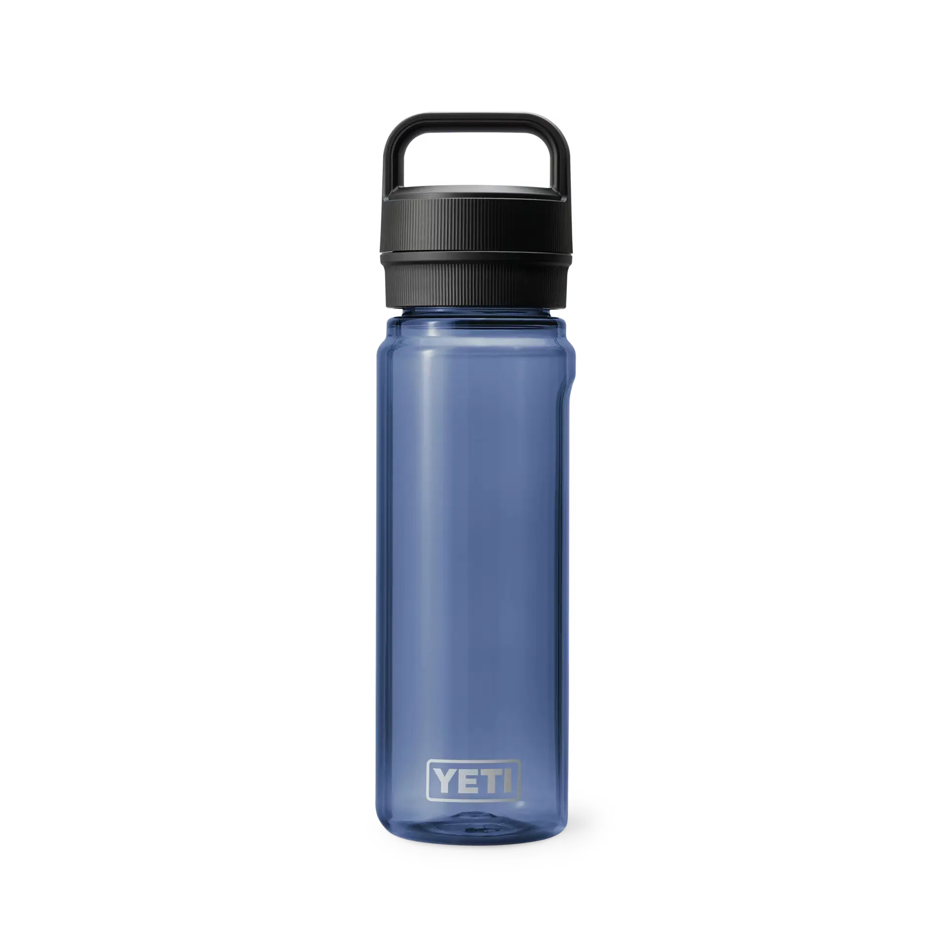 A YETI Yonder Bottle in the color Navy.