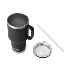 Rambler 35 oz Straw Mug in Black - YETI