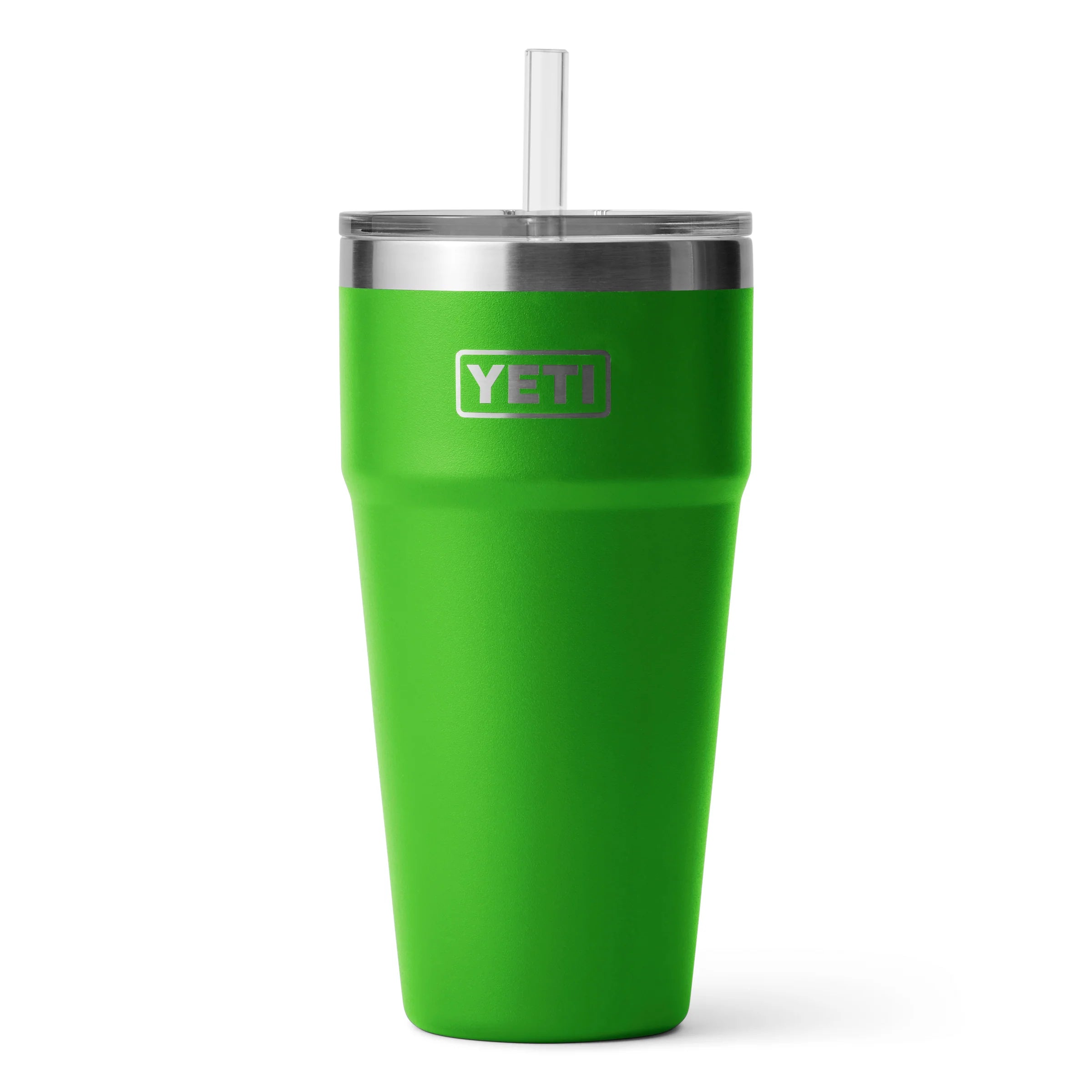 A YETI Rambler 26 oz Straw Cup in the limited edition color Canopy Green.