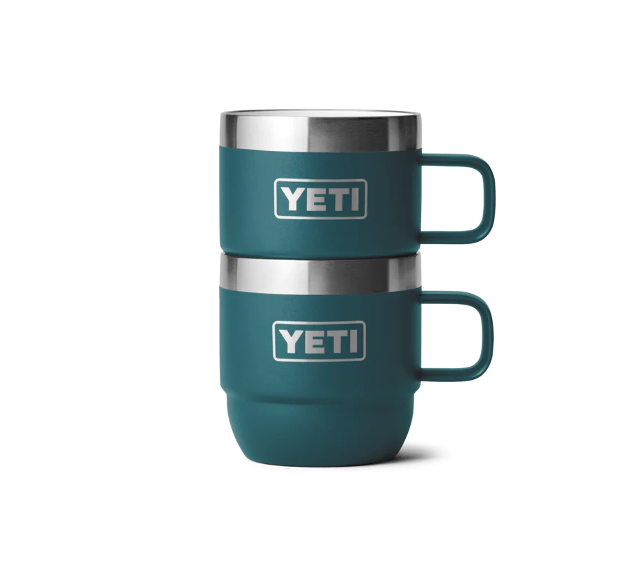Rambler 6 oz Mug (2 Pack) - Agave Teal - YETI Espresso Mugs - Image 1