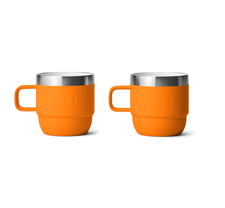 Rambler 6 oz Mug (2 Pack) - King Crab Orange - YETI Espresso Mugs - Image 4