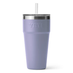 Rambler 26 oz Cup with a Straw lid, in Cosmic Lilac.