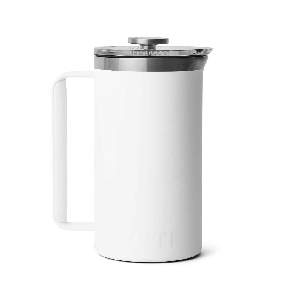 YETI Rambler 34 oz French Press in color white.