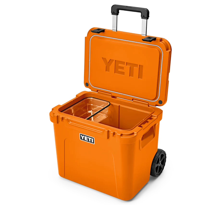 Roadie 60 Wheeled Cooler - Color: King Crab Orange - Brand: YETI - Image 2