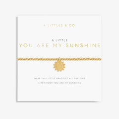 A Little You Are My Sunshine - Gold Bracelet Card View