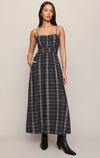 Evermore Plaid Midi Dress