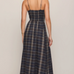Evermore Plaid Midi Dress