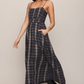 Evermore Plaid Midi Dress