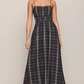 Evermore Plaid Midi Dress