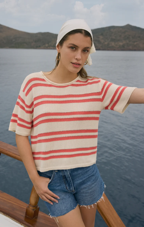 Prado Stripe Sweater Tee