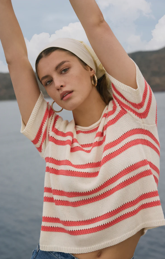 Prado Stripe Sweater Tee