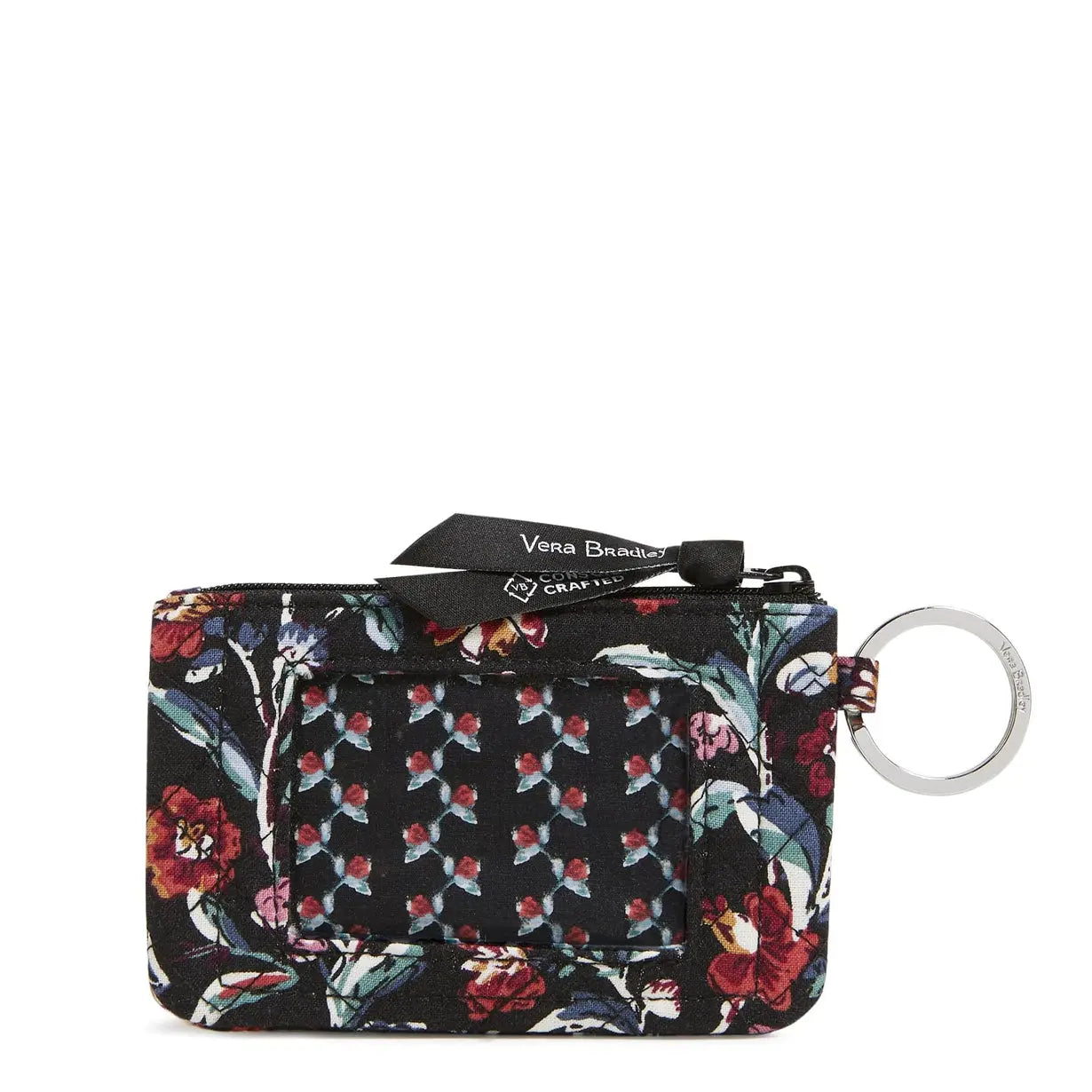 Vera Bradley Zip ID Case - Perennials Noir