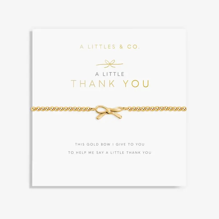 A Little Thank You- Gold Bracelet Card View