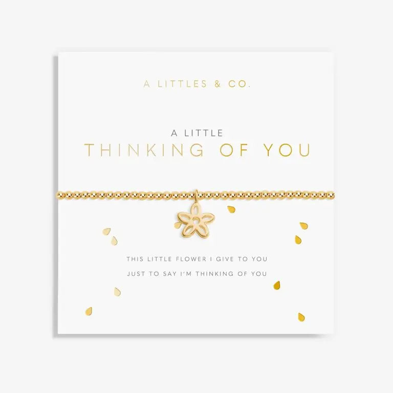 A Little Thinking of You - Gold Bracelet Card View