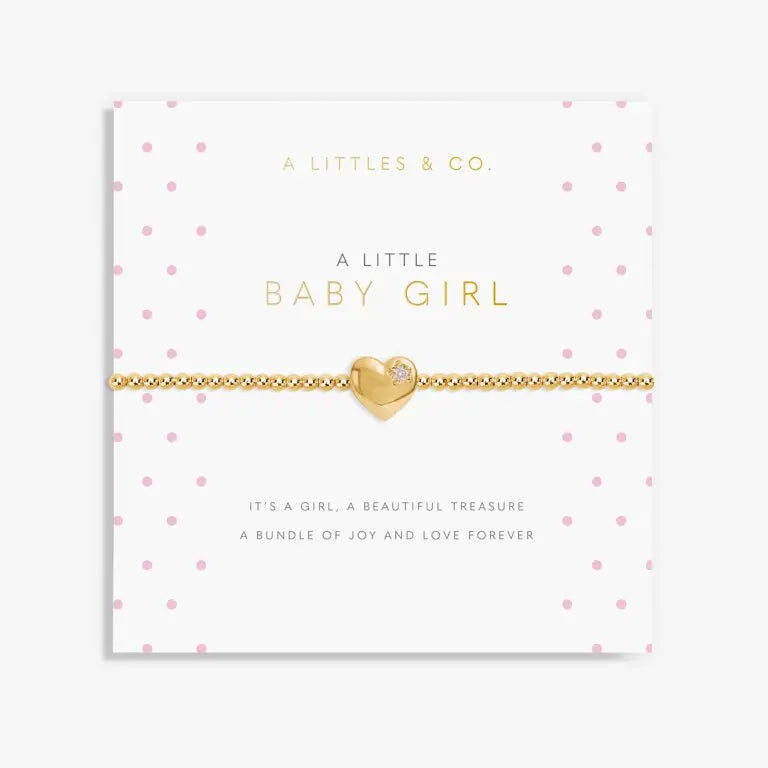 A Little Baby Girl - Gold Bracelet Card View