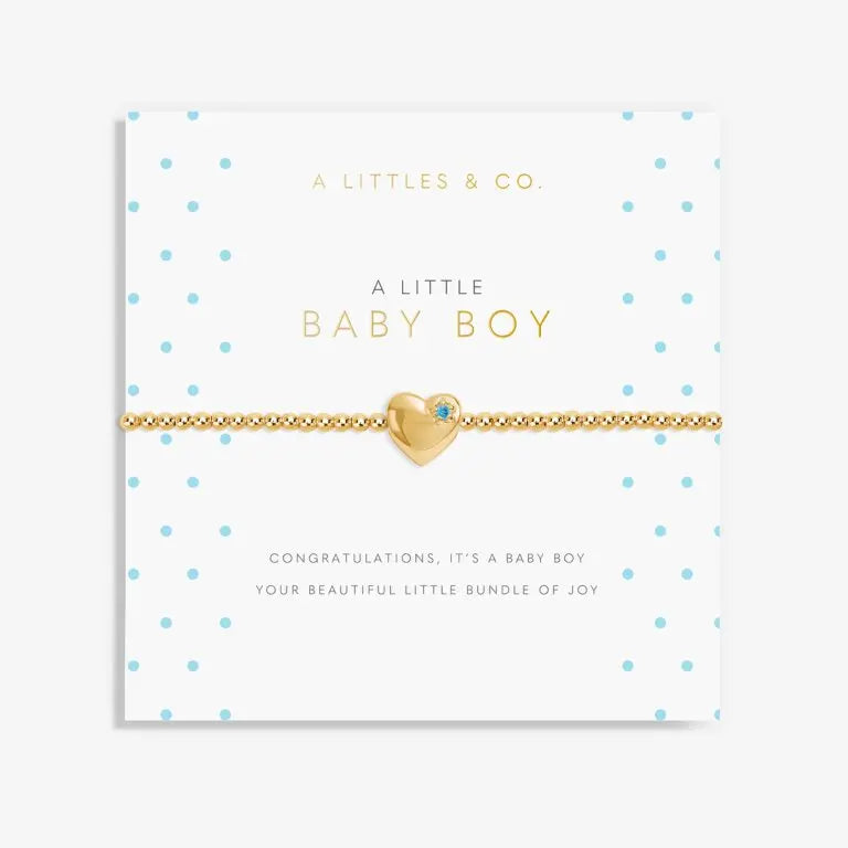 A Little Baby Boy - Gold Bracelet Card View