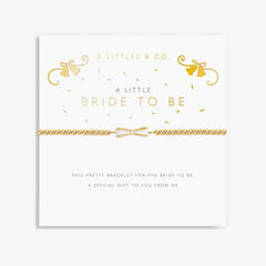 A Little Bride To Be - Gold Bracelet Card View