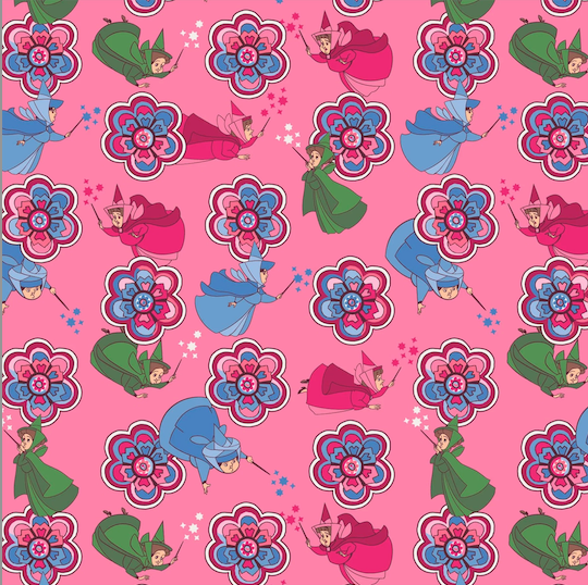 Aurora Pink Swirls Fairies