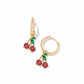 Cherry Huggie Earrings