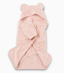 Hooded Towel + Wash Mitt Set