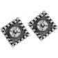 Sparkle Square Mini Post Earrings Back View