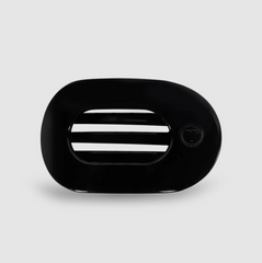 Jet Black Small Flat Round Hair Clip