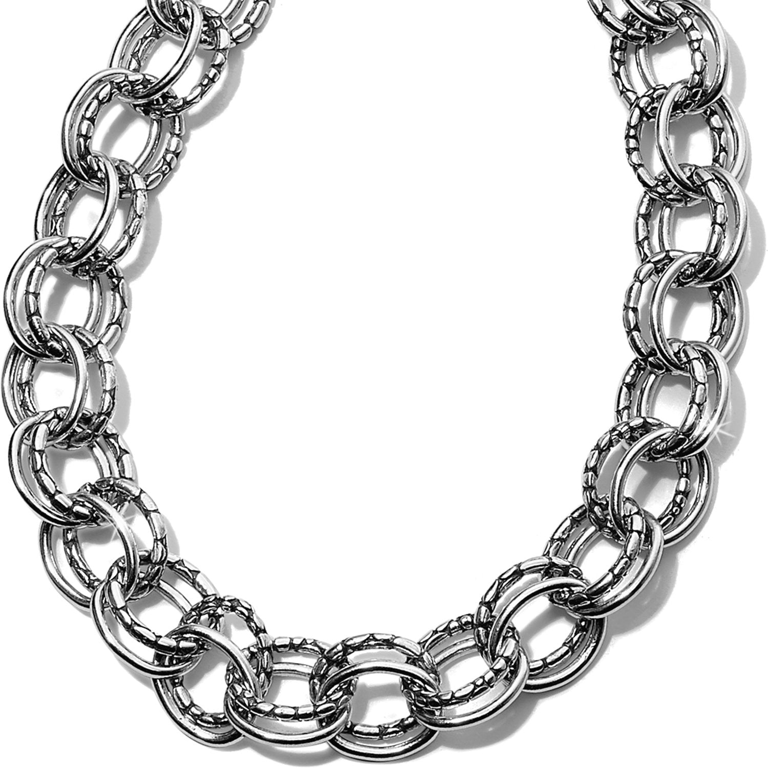 Pebble Link Necklace Front View