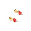 Screwback Stud Earrings - Nora Heart